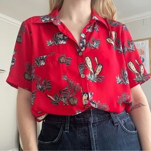 Karen Kane tie front blouse